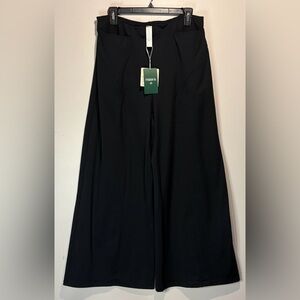 Halara NWT Wide Leg High Rise Front Pockets Pull On Dress Pants Athleisure L